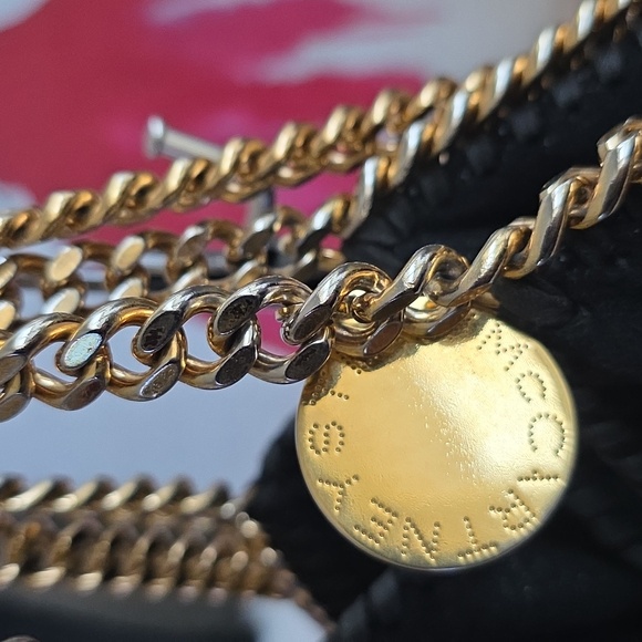 Falabella Stella McCartney fold-over tote bag Gold Chain - Picture 5 of 17